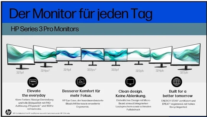  HP Serices 3 Pro Monitore